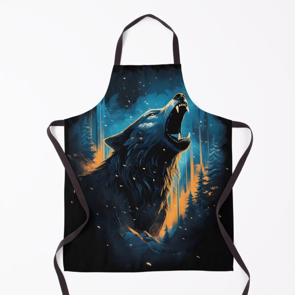 Item preview, A wolf howling in the night designed and sold by unknown-places.