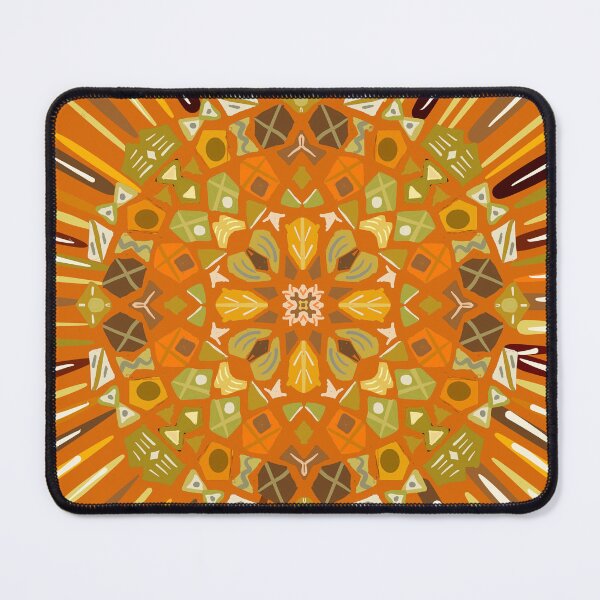 Item preview, Autumn Rays Mandala in Oranges Golds designed and sold by ArtFabric.