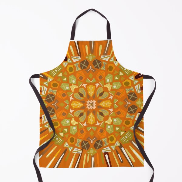 Item preview, Autumn Rays Mandala in Oranges Golds designed and sold by ArtFabric.