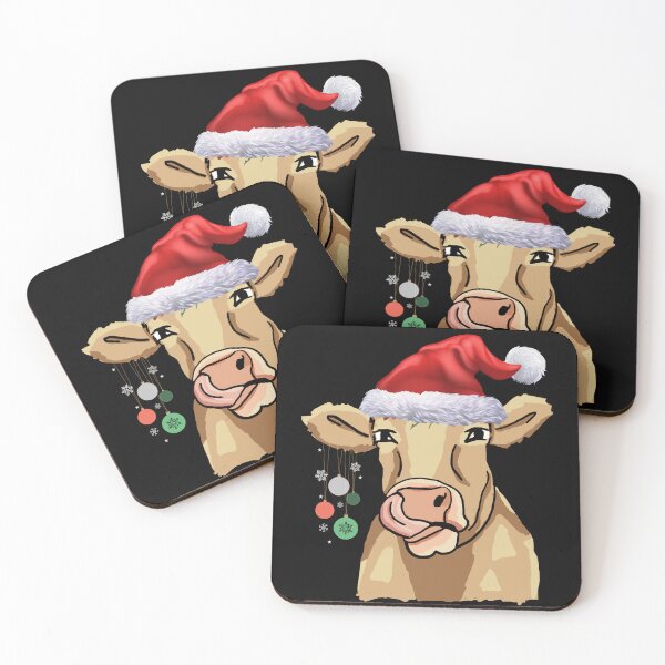Item preview, Scottish Highland Cow Christmas Santa Hat designed and sold by NaaEchDesign ⭐⭐⭐⭐⭐.