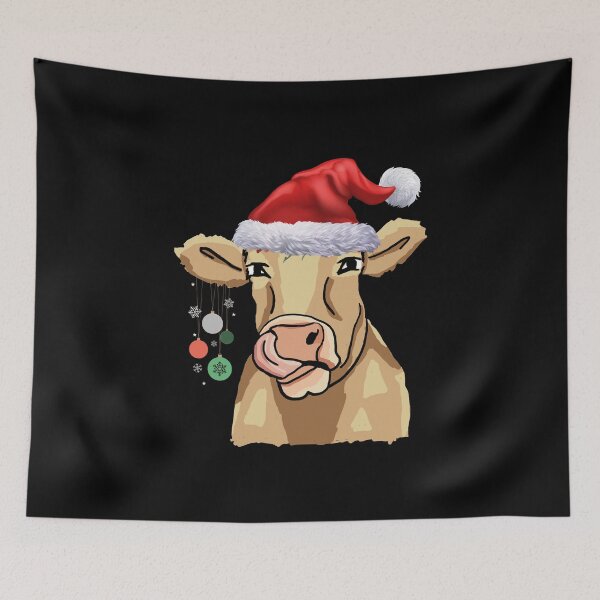 Item preview, Scottish Highland Cow Christmas Santa Hat designed and sold by NaaEchDesign ⭐⭐⭐⭐⭐.