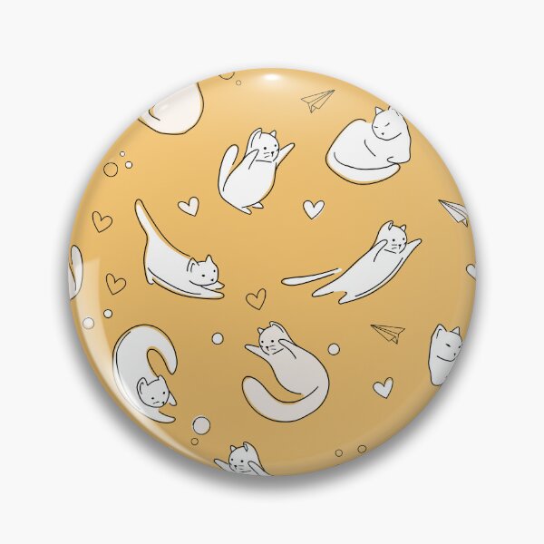 Item preview, Kittens yellow pattern designed and sold by kristinanastova.