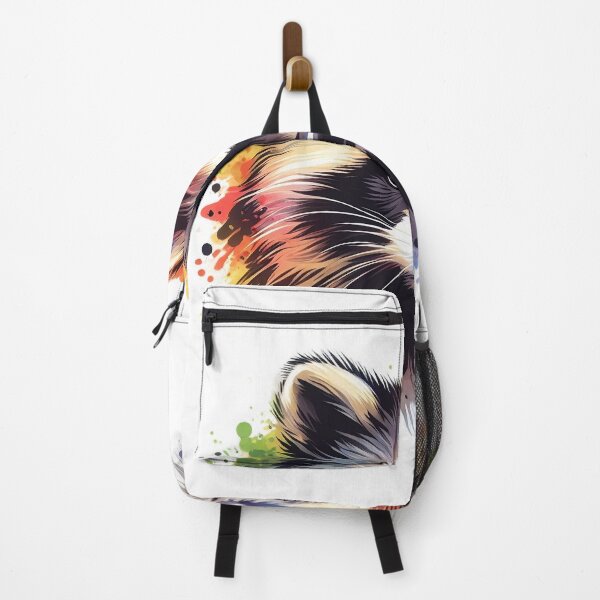 Item preview, artistic image of a wild colorful raccoon designed and sold by Marcoshop10.