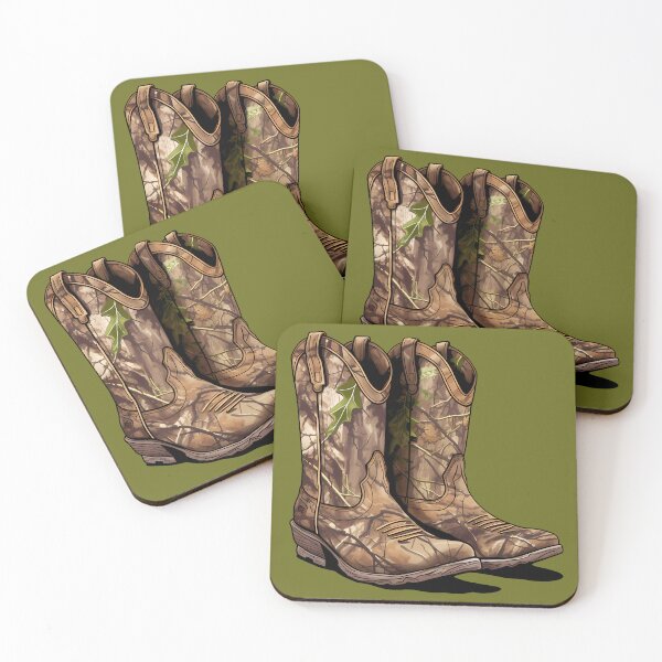 Item preview, Camo RealTree Rustic Western Cowboy Boots designed and sold by meganohm.