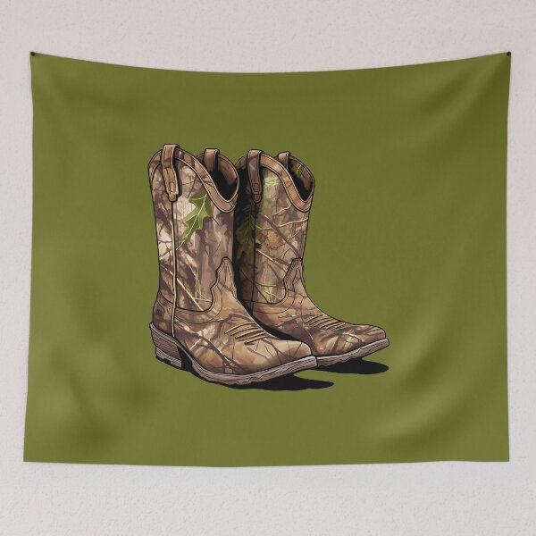 Item preview, Camo RealTree Rustic Western Cowboy Boots designed and sold by meganohm.