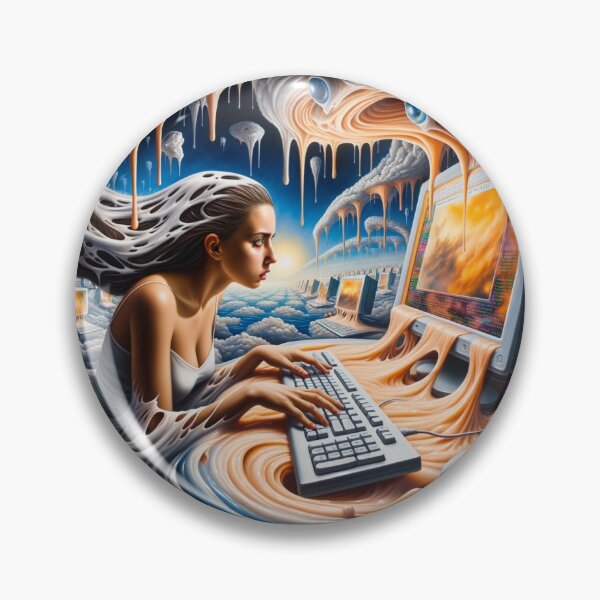 Item preview, Dali Inspired Computer Hacker  designed and sold by Nelson Nunes.