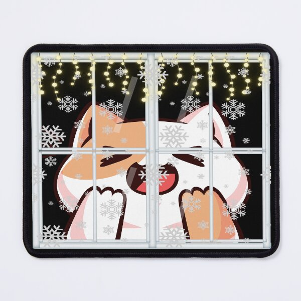 Item preview, A cat looking at the snow through the window designed and sold by The-Blue-Feline.