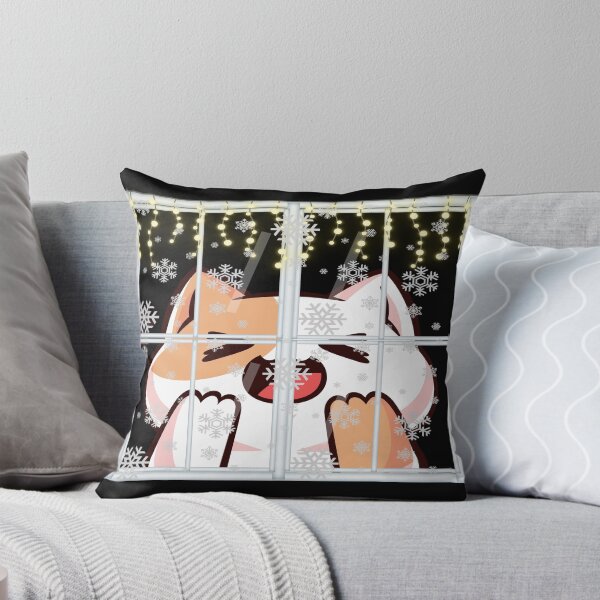 Item preview, A cat looking at the snow through the window designed and sold by The-Blue-Feline.