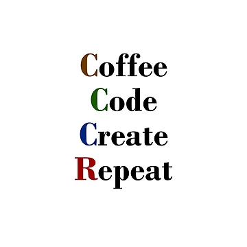 Artwork thumbnail, Coffee, code, create, repeat. by FlyShop1