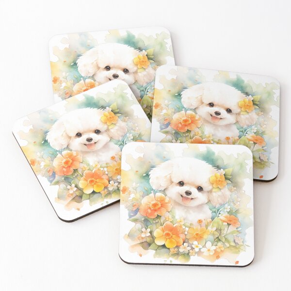 Item preview, Bichon's Bloom Waltz: A Floral Ballet of Delight designed and sold by LittleLuvies.