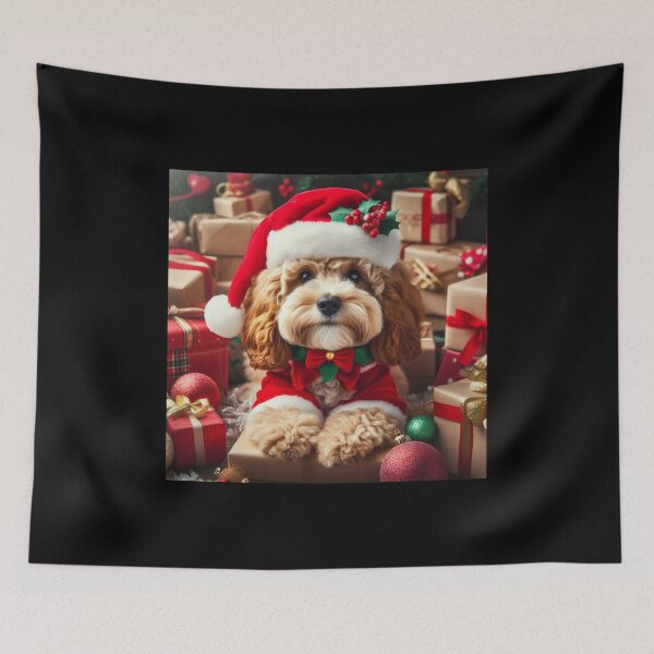 Item preview, Puppy Cockapoo Christmas designed and sold by fatbanana.