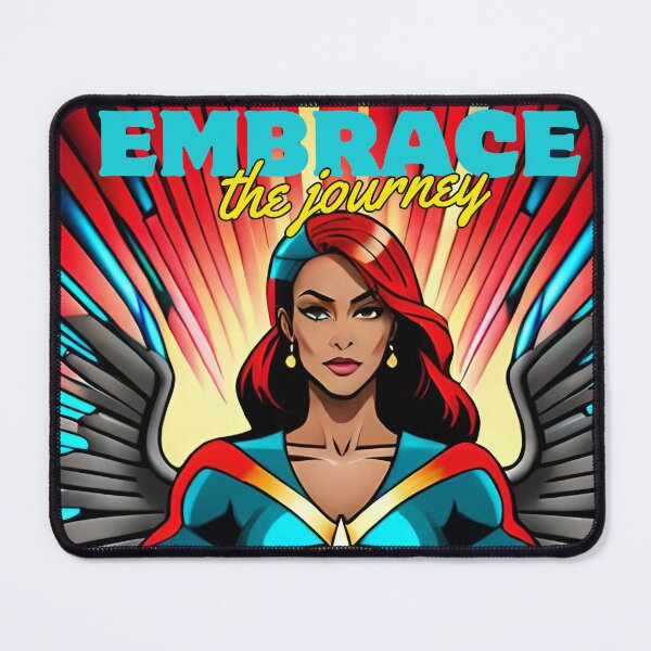 Item preview, Superheroine Teal Embrace The Journey Winged Melanated Queen designed and sold by Melan Designs.