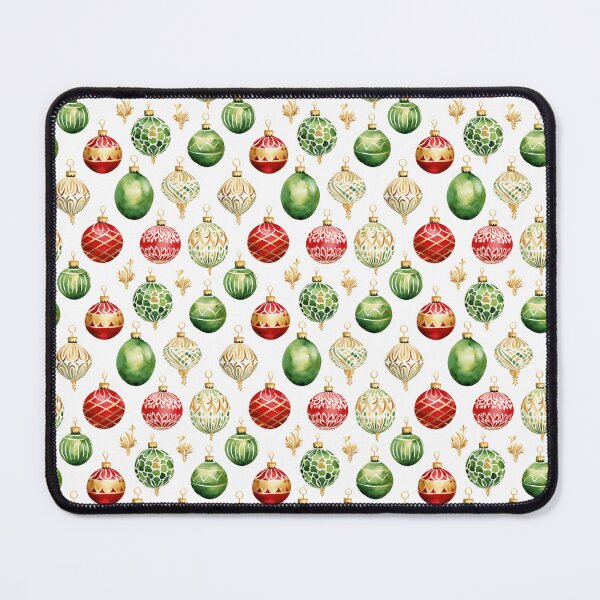 Item preview, Watercolor Christmas Ornaments Festive Texture designed and sold by JunkWithSteph.
