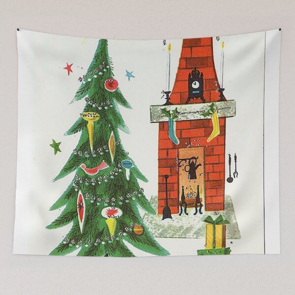 Item preview, Retro Christmas chimney designed and sold by KAY Artists.