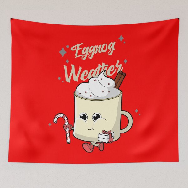 Item preview, Eggnog Weather Wonders: Cozy Cartoon Mug Delight | Christmas designed and sold by ThisTee.