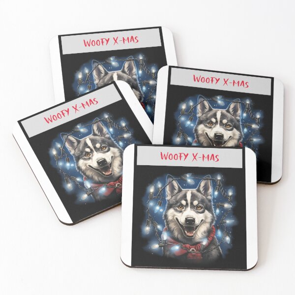 Item preview, Husky Xmas Christmas Dogs Woofy Xmas Dog Christmas designed and sold by OliveAndSnow.
