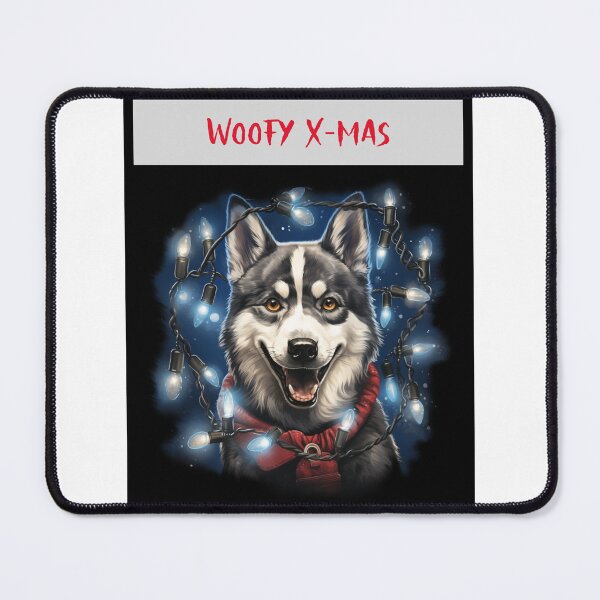 Item preview, Husky Xmas Christmas Dogs Woofy Xmas Dog Christmas designed and sold by OliveAndSnow.