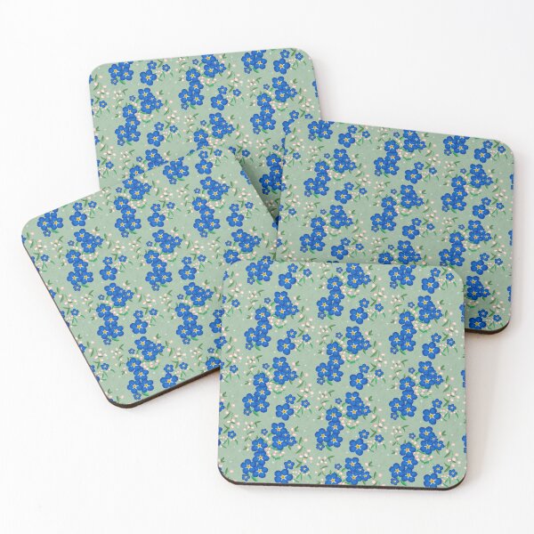 Item preview, Forget-Me-Not Floral - Green designed and sold by JaselviiStudio.