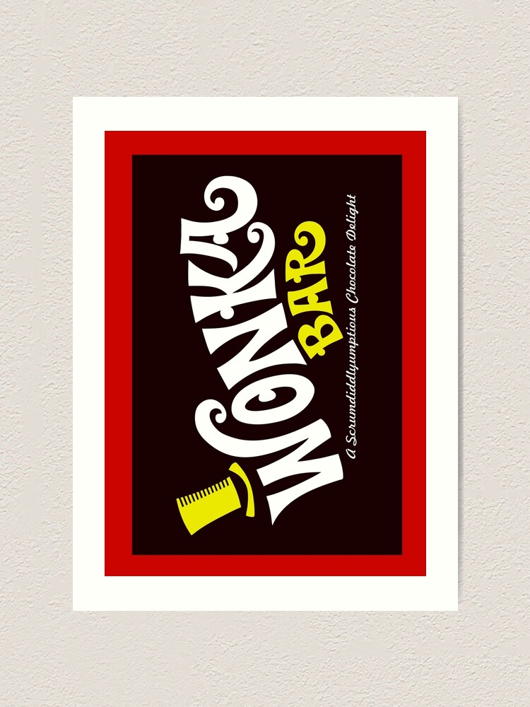 Wonka Bar - Willy Chocolate Bar Art Board Print for Sale by -Koleidescope