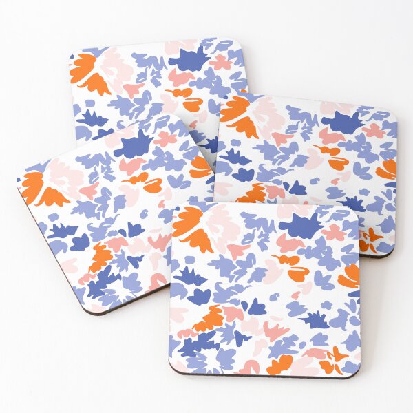 Item preview, Random brush drawing of orange and light blue colored butterflies designed and sold by anatim33.