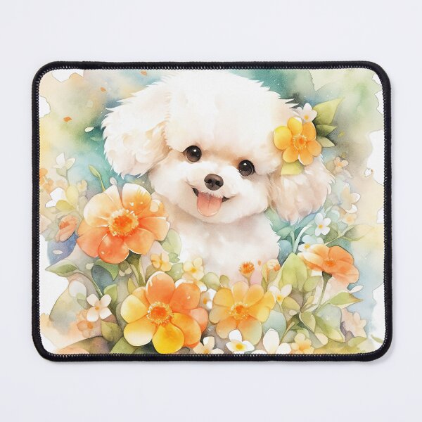 Item preview, Bichon's Bloom Waltz: A Floral Ballet of Delight designed and sold by LittleLuvies.