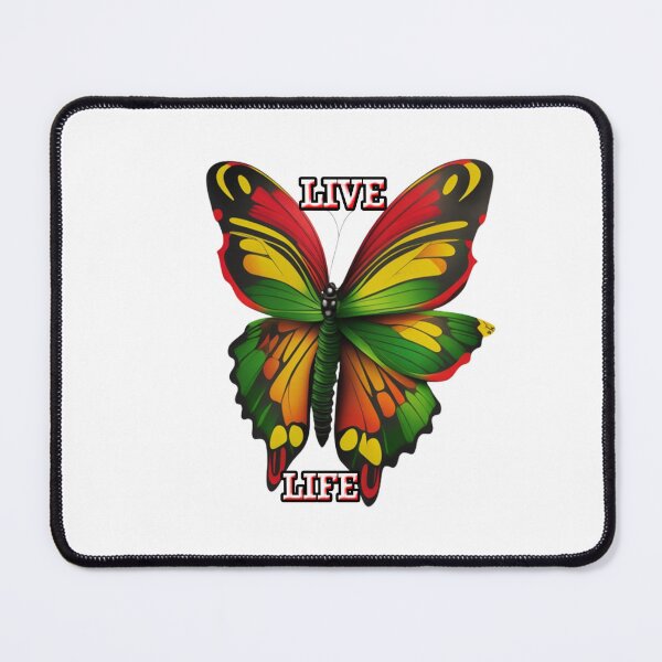 Item preview, Live Life Butterfly- Jamaican Rastafarian Color designed and sold by Angelle55.