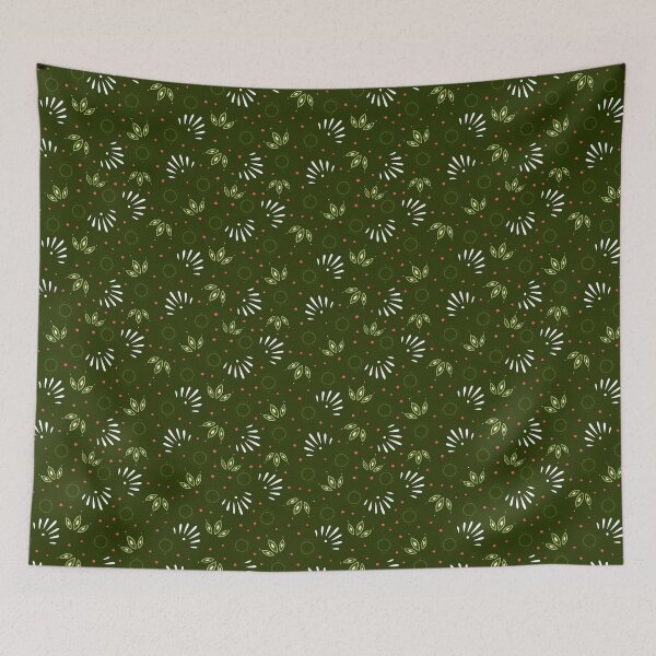 Item preview, Dotty Leaves - Green designed and sold by JaselviiStudio.