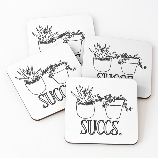 Item preview, Succs succulent quote with simple potted houseplants designed and sold by makesbymiss.