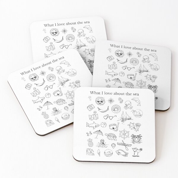 Item preview,  What I love about the sea - Icons designed and sold by GRINspiration.