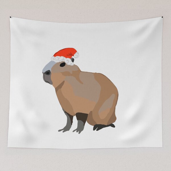 Item preview, Christmas capybara designed and sold by LexSmithDesign.