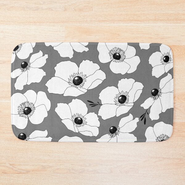 Item preview, White Japanese Anemone Pattern designed and sold by SusanEileenEvans.