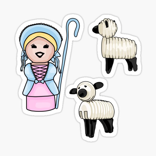 Item preview, Little Bo Peep and Her Little Sheep designed and sold by Unhinged Heather.