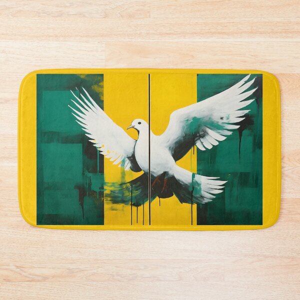 Item preview, Narrative Symphony- White Dove in Colorful Graffiti Fusion for Conflict Resolution and Peace designed and sold by OlfactoART Studio.