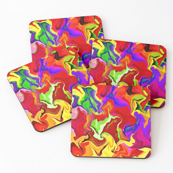 Item preview, Colorful Vivid Abstractions Pattern designed and sold by Health And Fitness Posts e-Store.