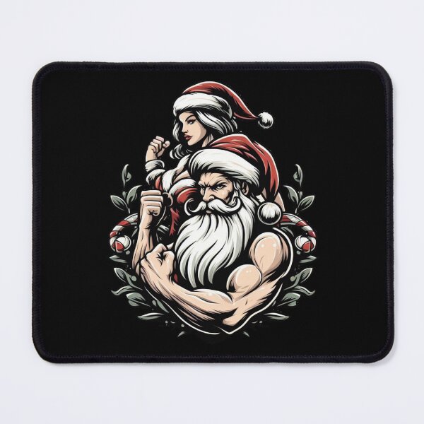 Item preview, Strong Santa Claus with his girlfriend designed and sold by rwstamp.