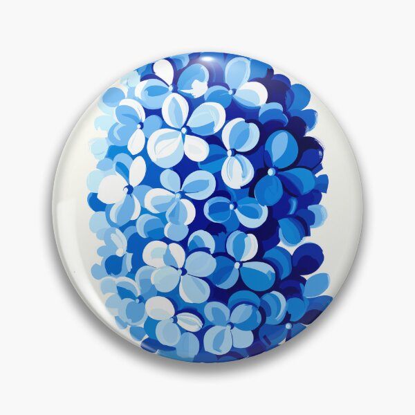 Item preview, Abstract Blue Hydrangea designed and sold by BrightTide.