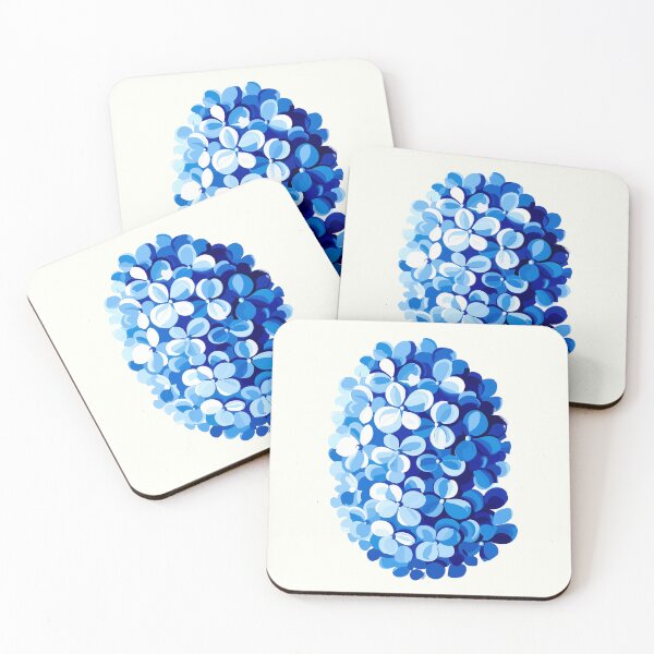 Item preview, Abstract Blue Hydrangea designed and sold by BrightTide.