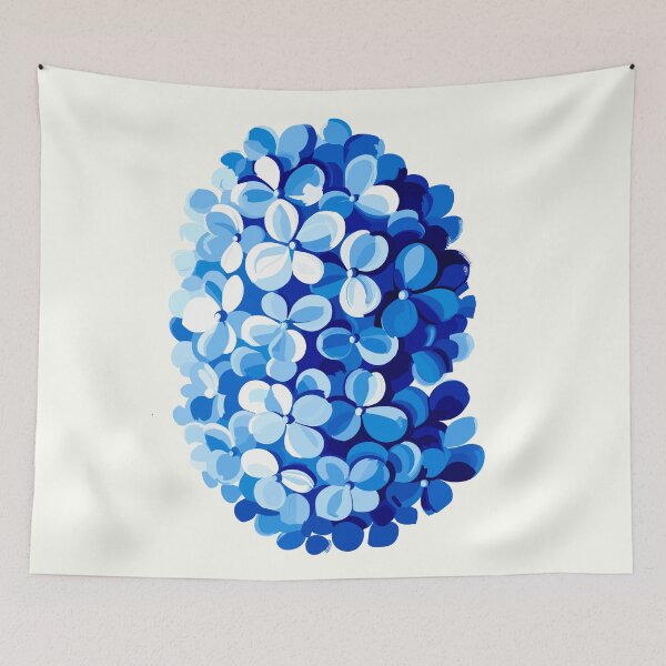 Item preview, Abstract Blue Hydrangea designed and sold by BrightTide.