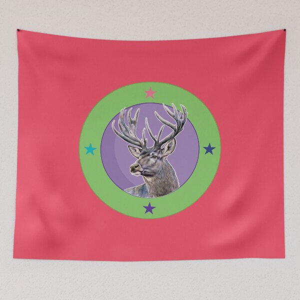 Item preview, Deer Retro Portrait designed and sold by franktact.