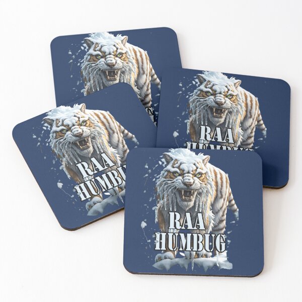 Item preview, Roaring Snow Tiger, "RAA HUMBUG" Bah Humbug TEE designed and sold by leyfinder.