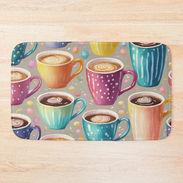 Item preview, Colorful Rainbow Coffee Cups designed and sold by craftyvixenart.