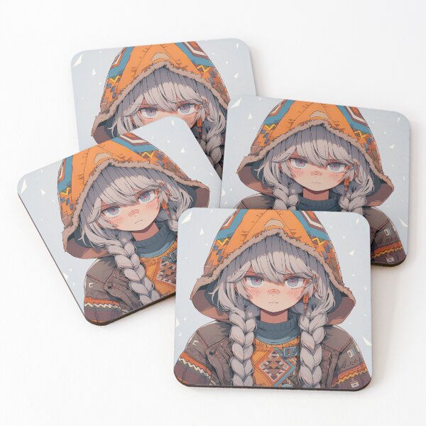 Item preview, Cute Little Braids Winter Anime Girl designed and sold by bubblegoth.