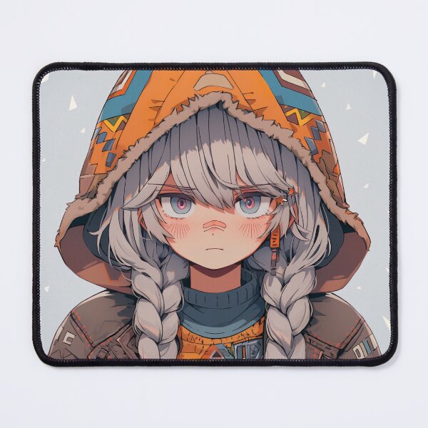 Item preview, Cute Little Braids Winter Anime Girl designed and sold by bubblegoth.