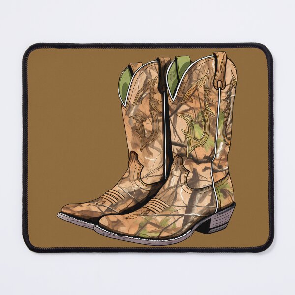 Item preview, RealTree Camouflage Western Cowboy Boots designed and sold by meganohm.