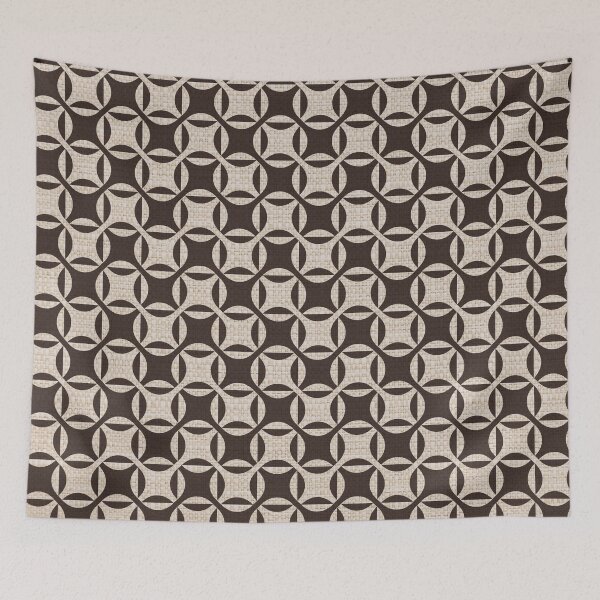 Item preview, Modern Brown Checkered Jute Rug Pattern - Contemporary Design with texture designed and sold by CottonGarb.
