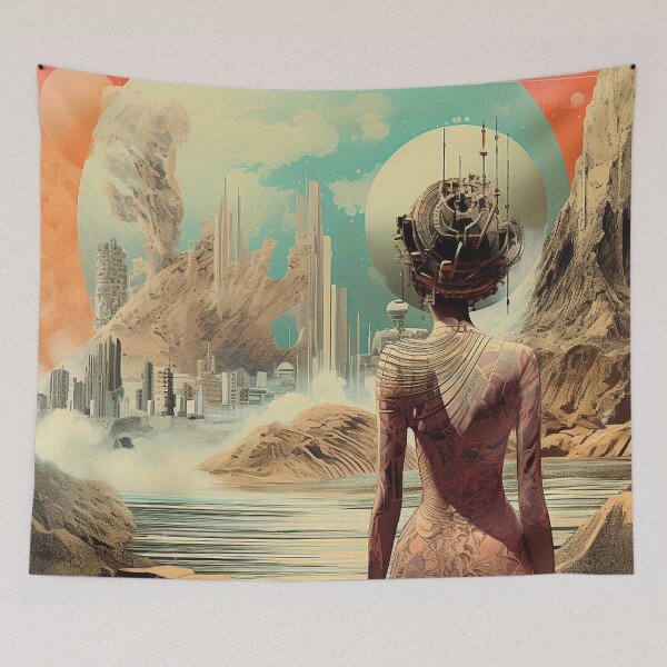 Item preview, Afrofuturism Art designed and sold by MidJourneymen.