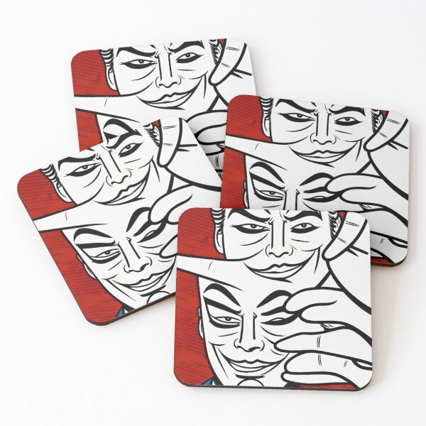 Item preview, Pop art madness duplicity mask  designed and sold by SlickFreek.