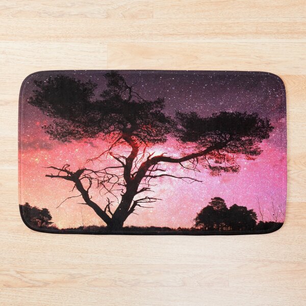 Item preview, Beautiful galaxy night sky with trees designed and sold by Nunaprettyshop.