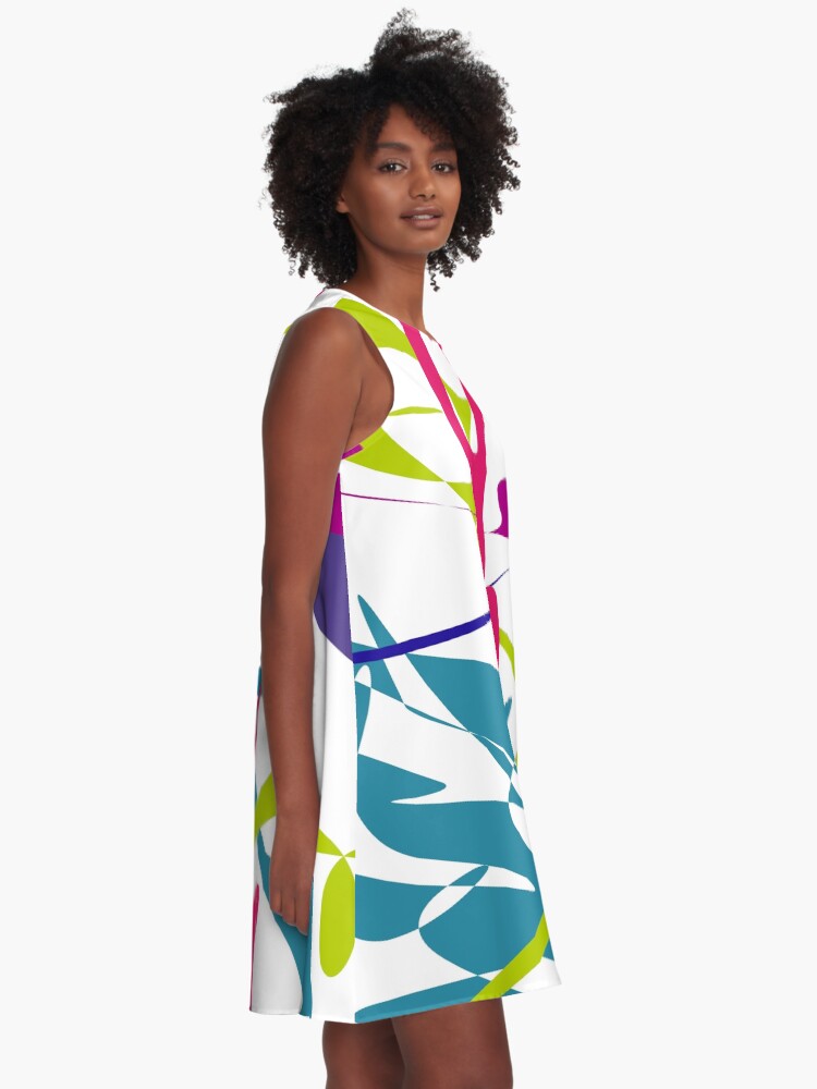 Alternate view of Curved tangram II A-Line Dress