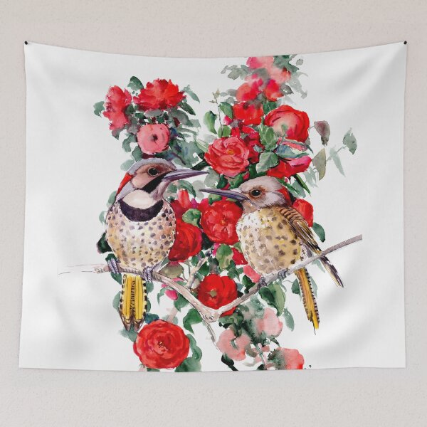 Item preview, Alabama State Flower and State Bird, Yellowhammer and Camelia designed and sold by surenart.